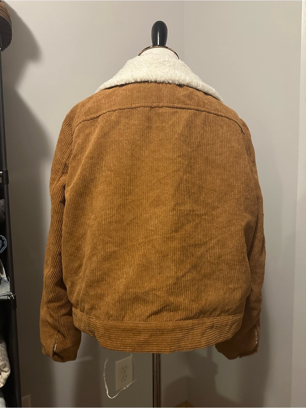 Emery Rose Brown Corduroy Sherpa Lined Jacket – Size Large - Picture 5 of 6